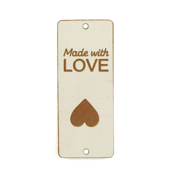 KANTMERKE - Made with LOVE - Hvit